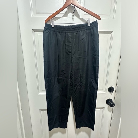 Aspesi Italy Elastic Waist Pull On 100% Cotton Pants Straight Leg Size 44 - Picture 3 of 7